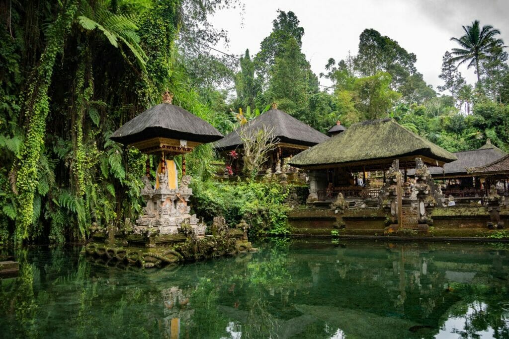 le temple gunung kawi sebatu à côté d'Ubud à Bali