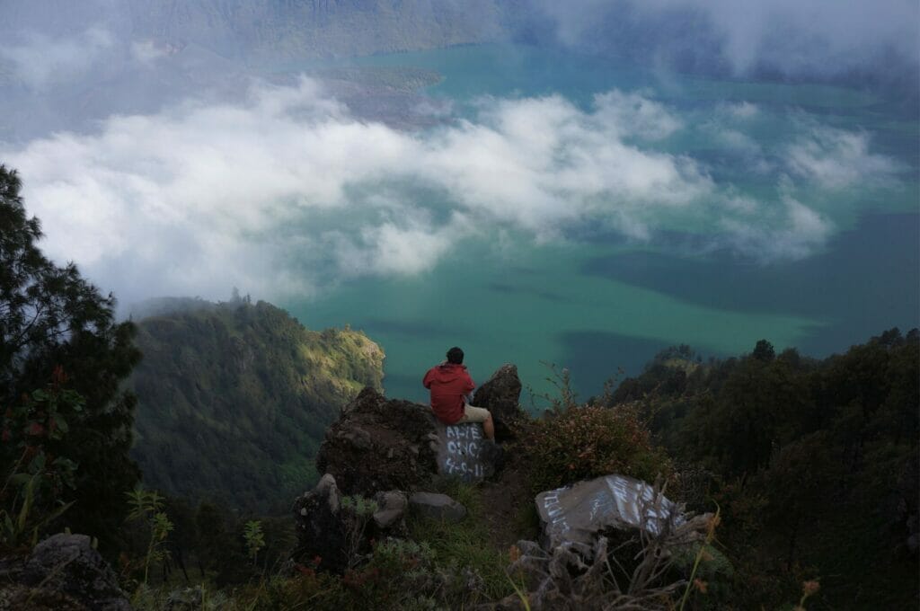 vue sur le lac Segara Anak