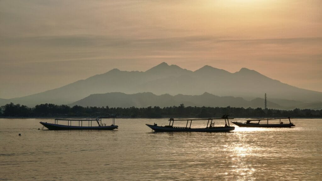 lever du soleil à Lombok