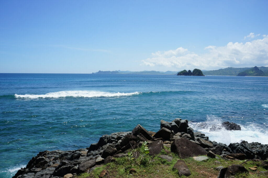 la plage Mawi à Kuta Lombok