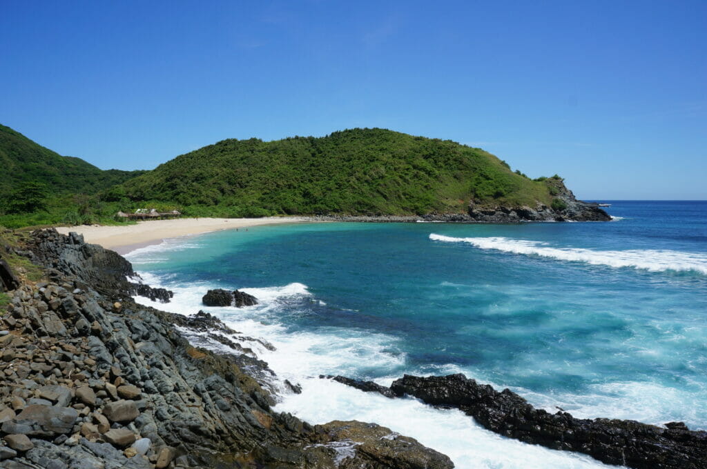 la plage Mawi à Lombok