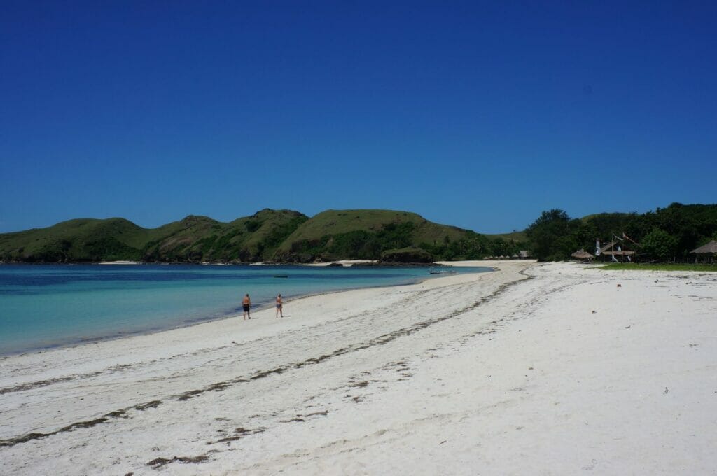 plage de tanjung aan à côté de Kuta Lombok