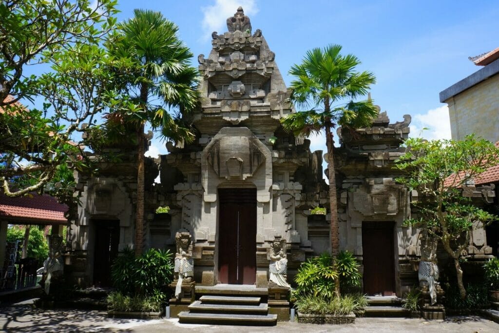 a temple in Ubud, in Bali