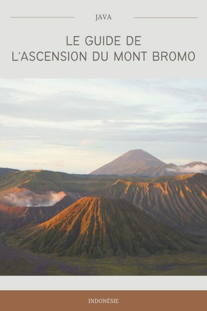 l'ascension du mont Bromo à Java en Indonésie
