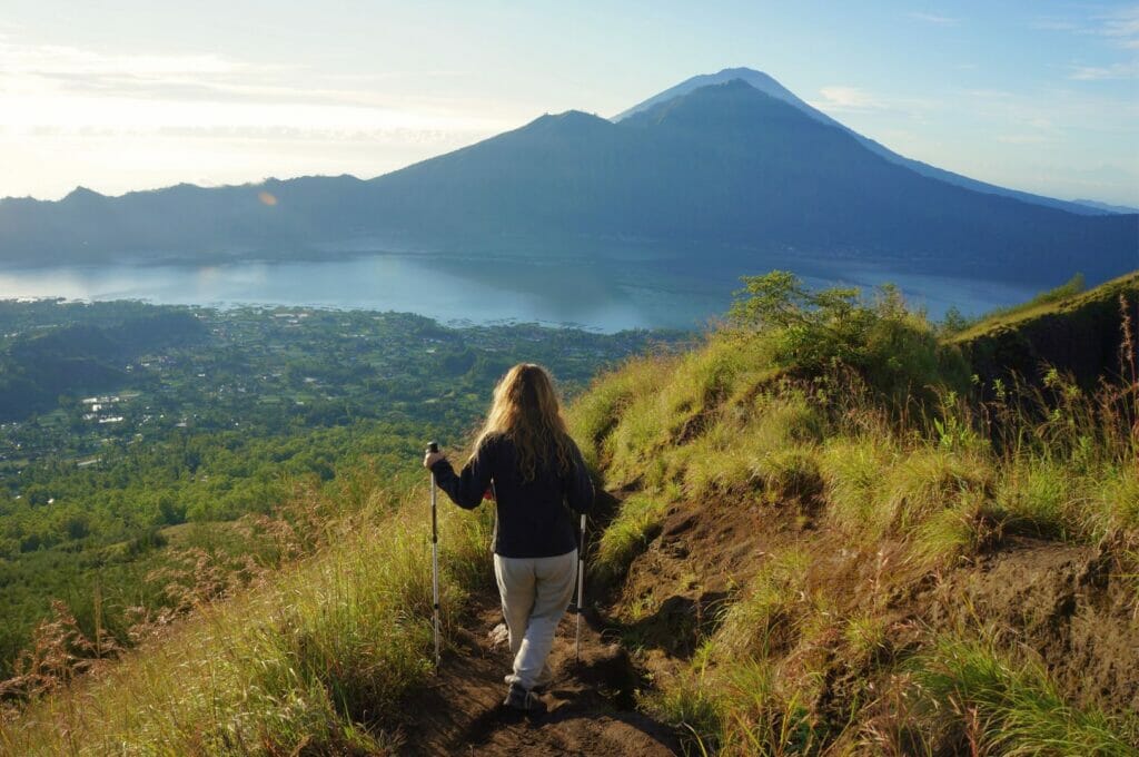 mount batur trekking in north of Bali