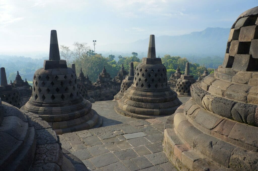 le temple Borobudur à Yogyakarta