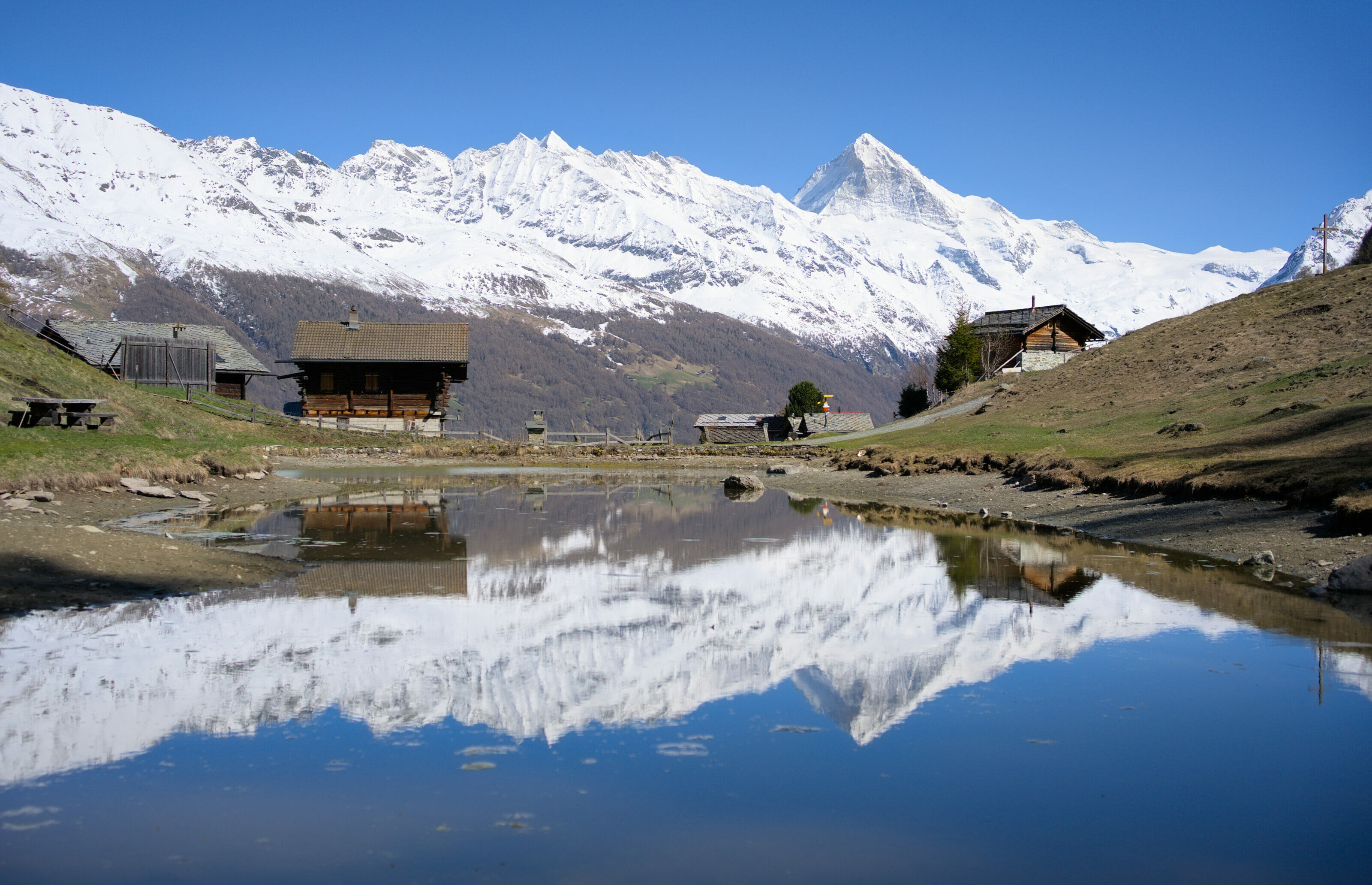 la carte postale du lac d'Arbey