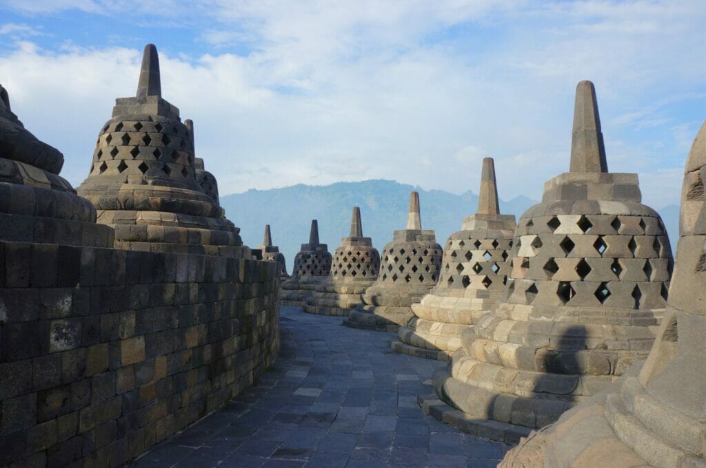 le temple Borobudur à Yogyakarta