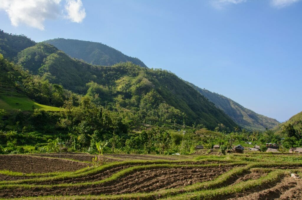 les alentours d'Amed à Bali en Indonésie