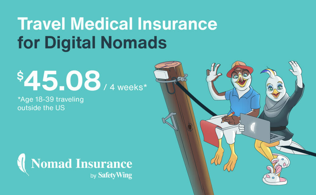 Safety wing travel insurance for digital nomads 2023