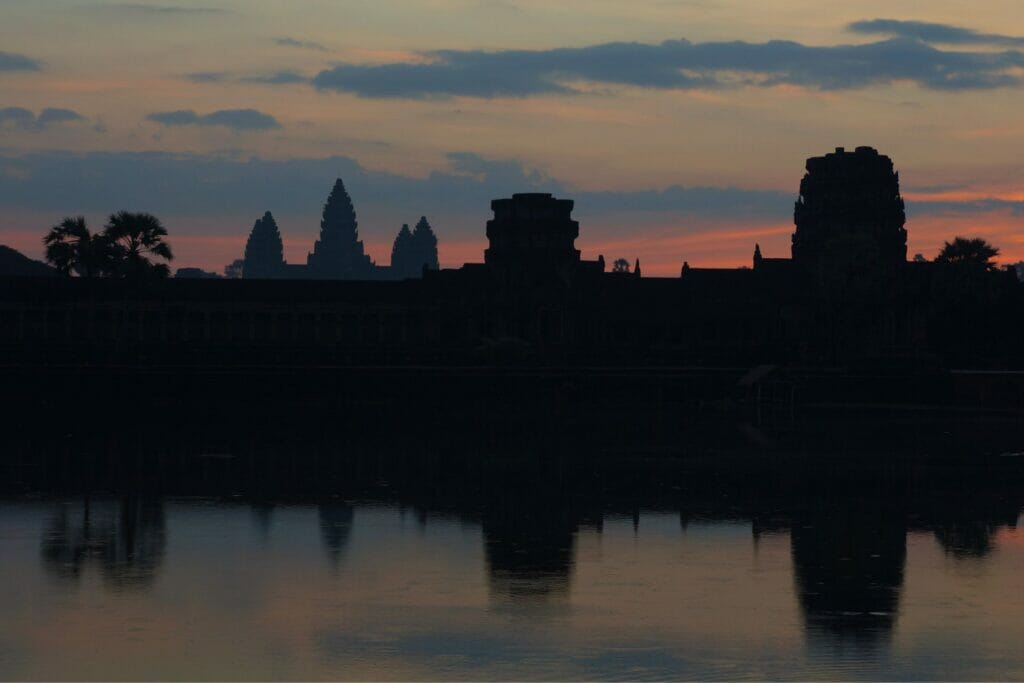 sunrise over angkor wat