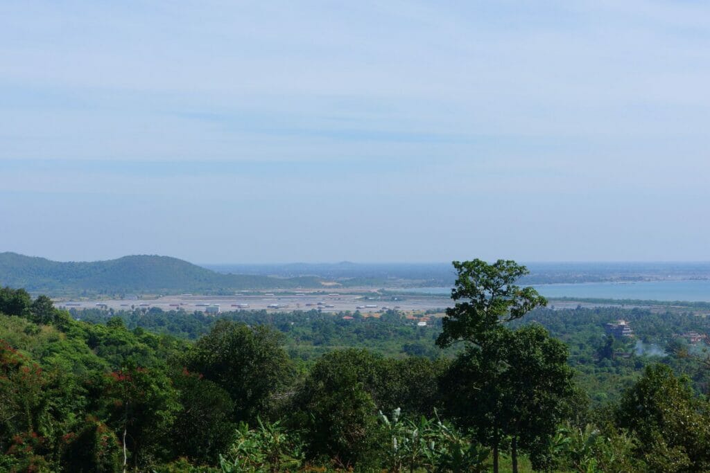 la vue depuis le parc national de Kep