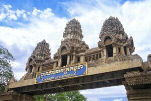 la frontière à poipet entre la Thaïlande et le Cambodge