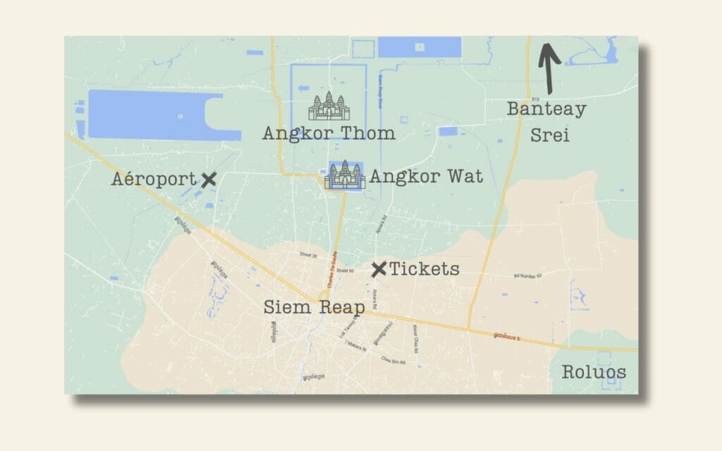 carte de Siem reap