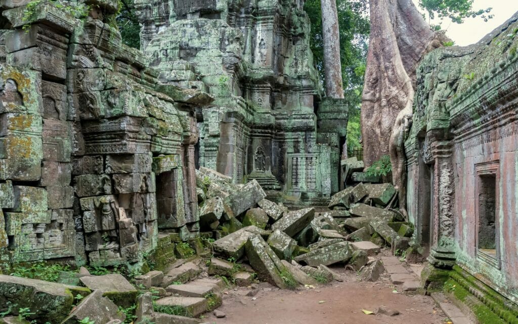 le temple ta prohm au Cambodge