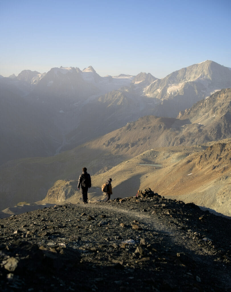 Pigne d'Arolla et Mt Collon le matin