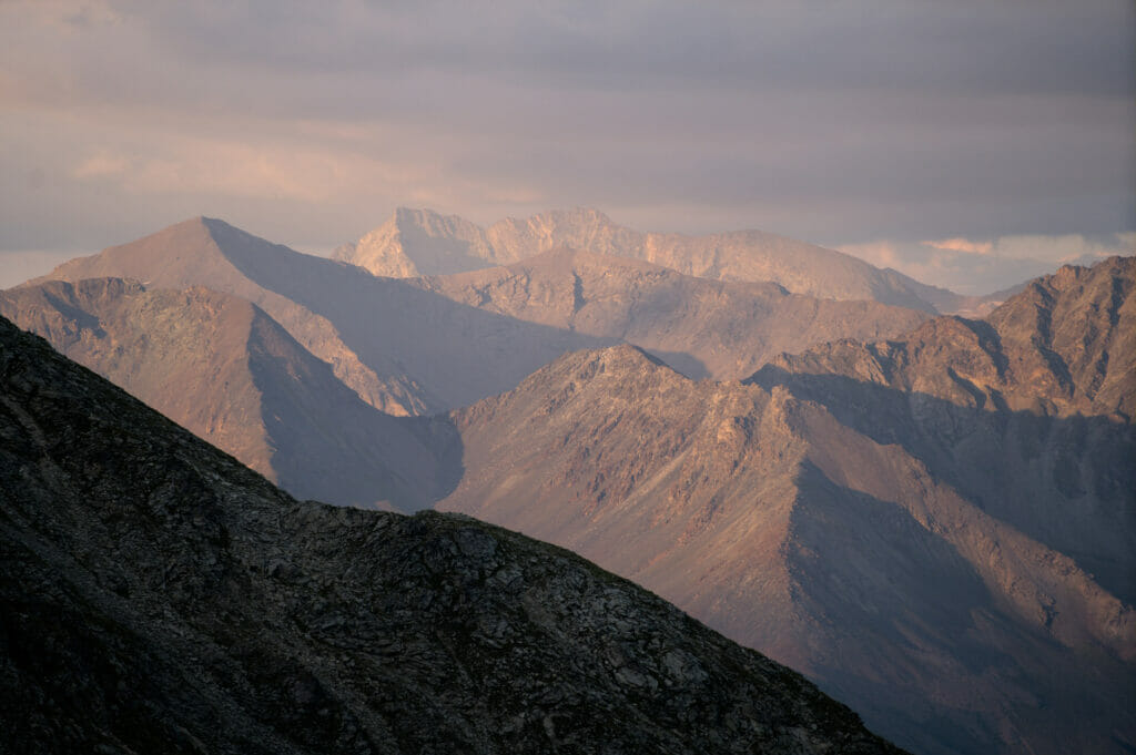 panorama à la cabane des aiguilles rouges