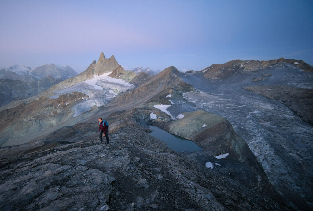 arrivée au sommet du Mont de l'Etoile