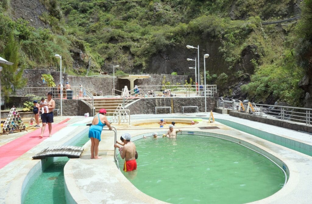 Balneario El Salado hot springs in baños