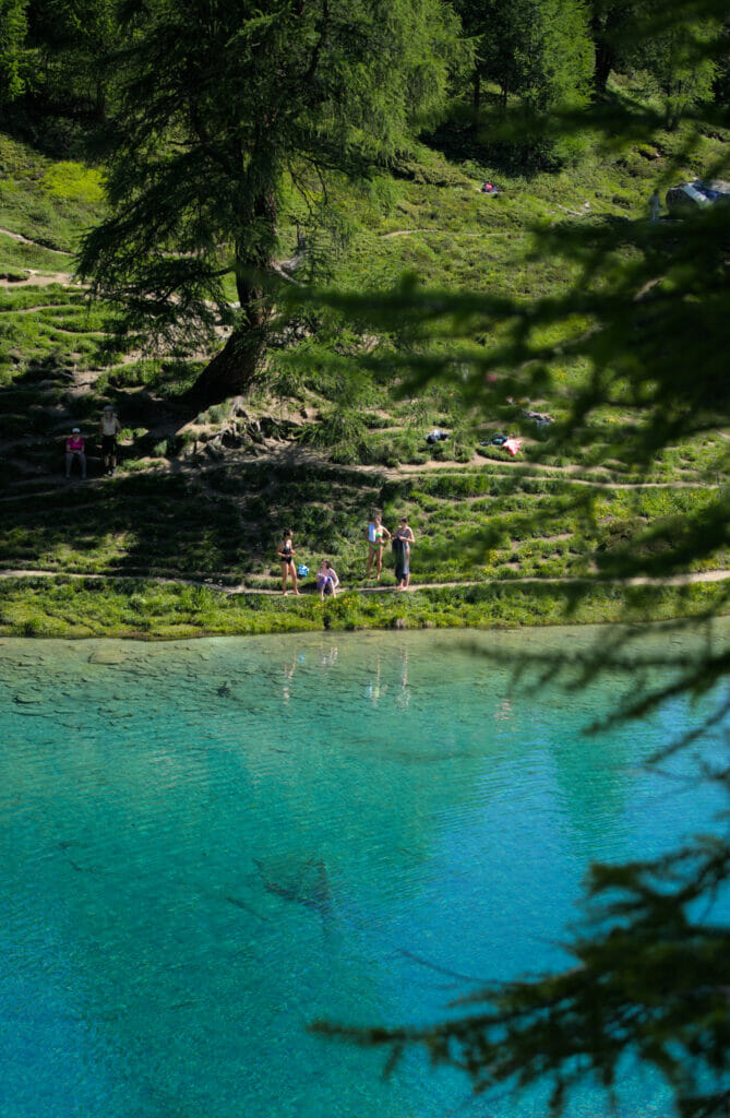 baignade lac bleu