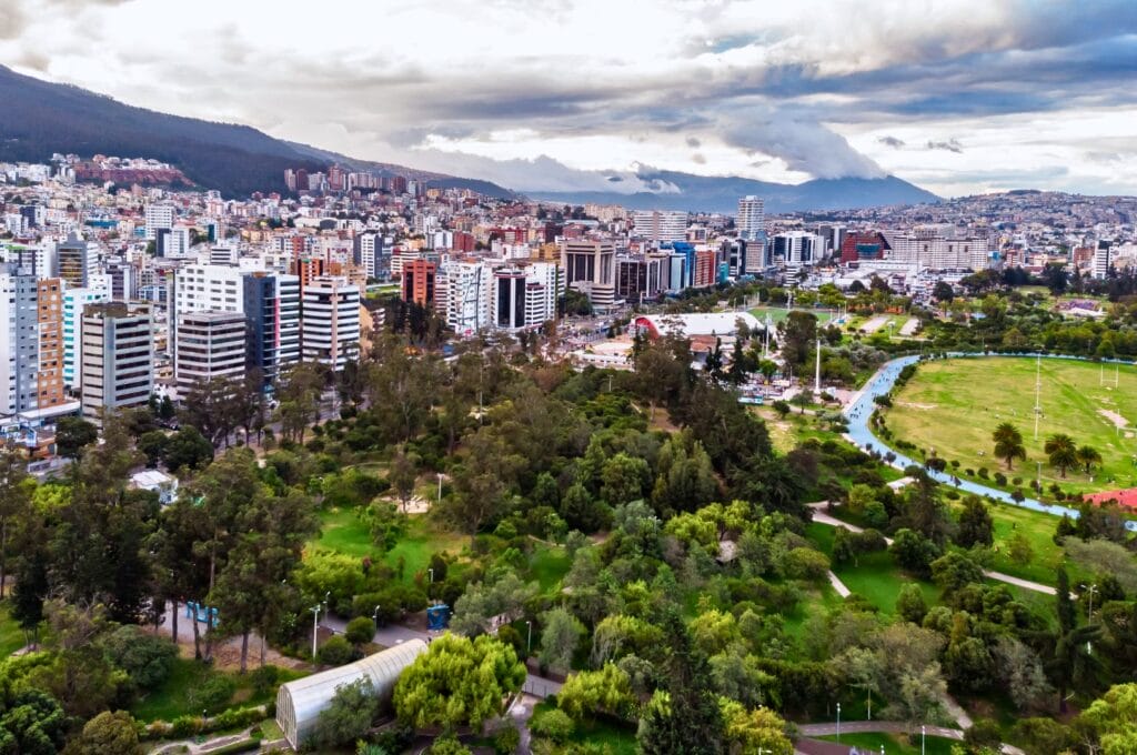 le parc la carolina à Quito