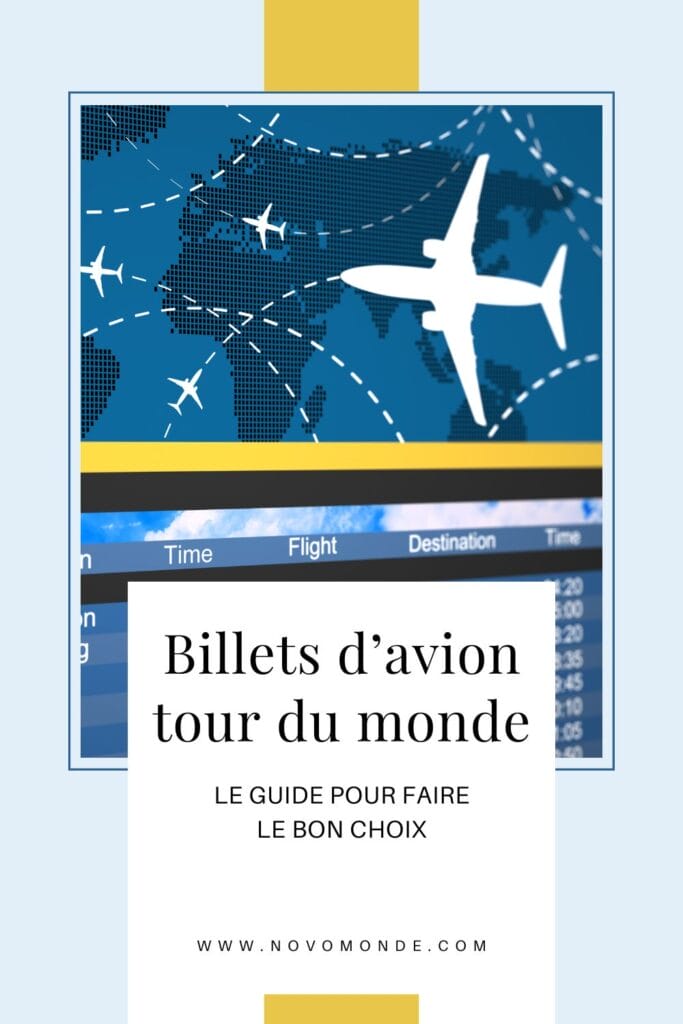 Billet d'avion tour du monde' Autocollant