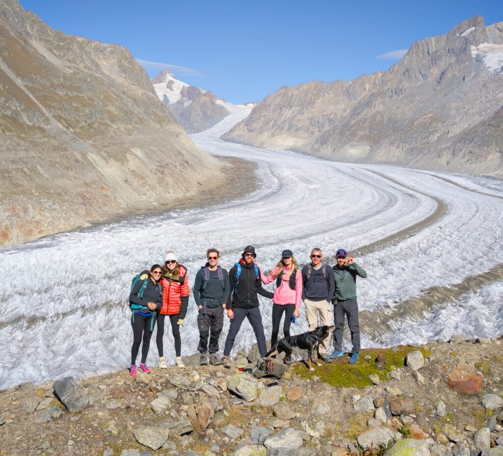 randonnée au glacier d'Aletsch