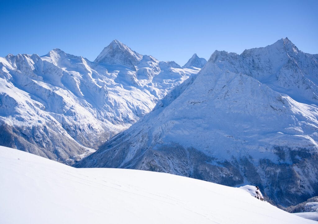 Dent Blanche et Cervin depuis la palanche de la crettaz