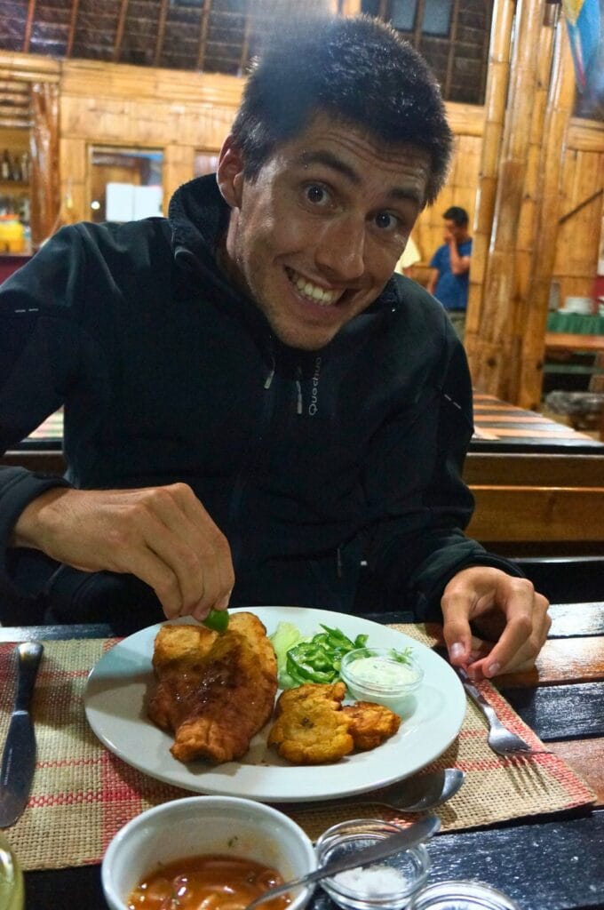 repas dans l'hasquila amazon lodge