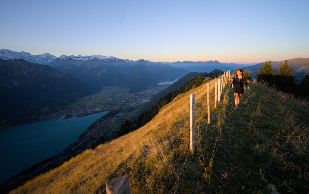 lever de soleil sur le Hardergrat