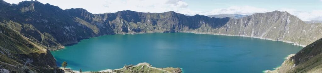 Quilotoa Lagoon in Ecuador