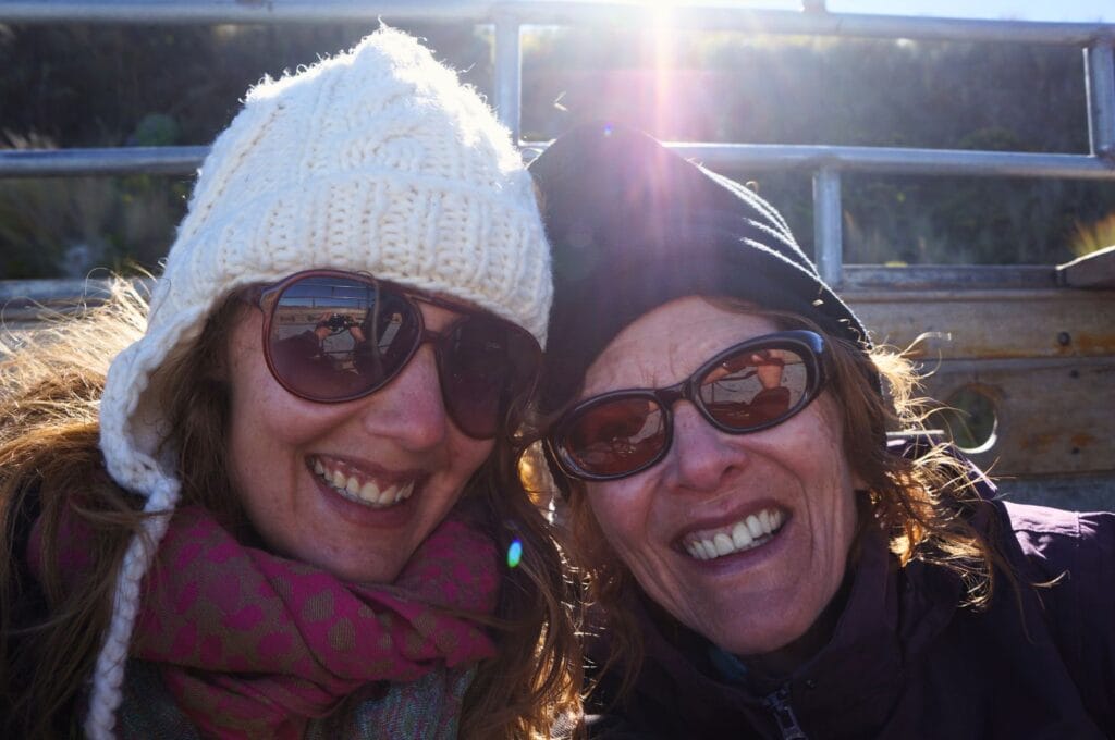 Fabienne and Coleen, two hiking enthusiasts.