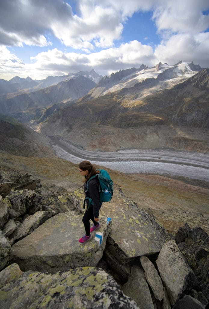 sentier UNESCO d'altitude du glacier d'Aletsch