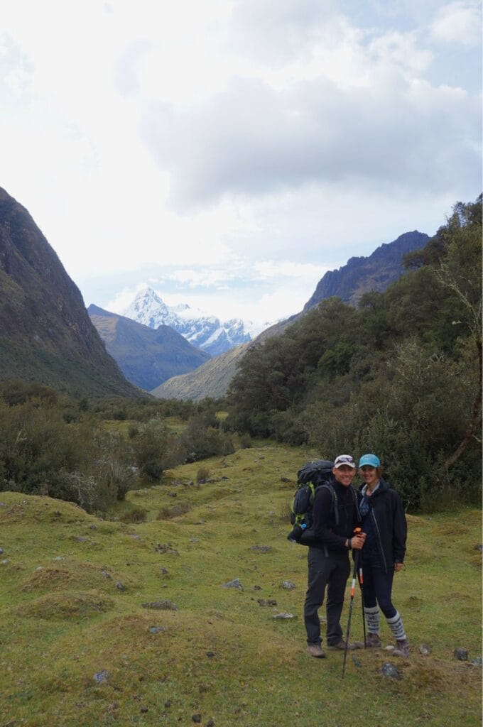 Fabienne et Benoit devant la cordillère blanche