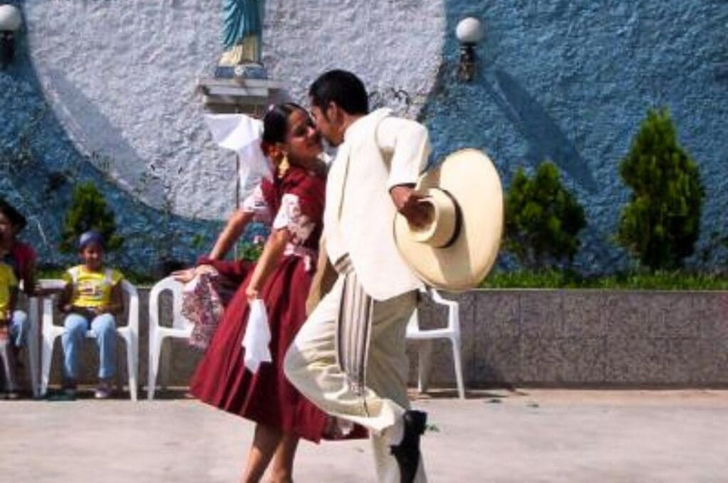 Marinera dance demonstration, Peru's national dance