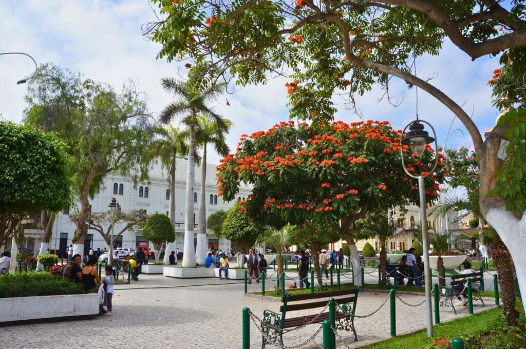 plaza de armas in Chiclayo in Peru