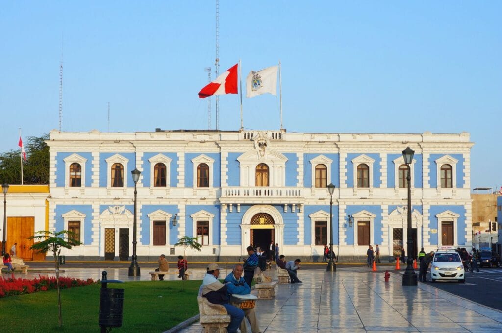 plaza de armas in trujillo, Peru