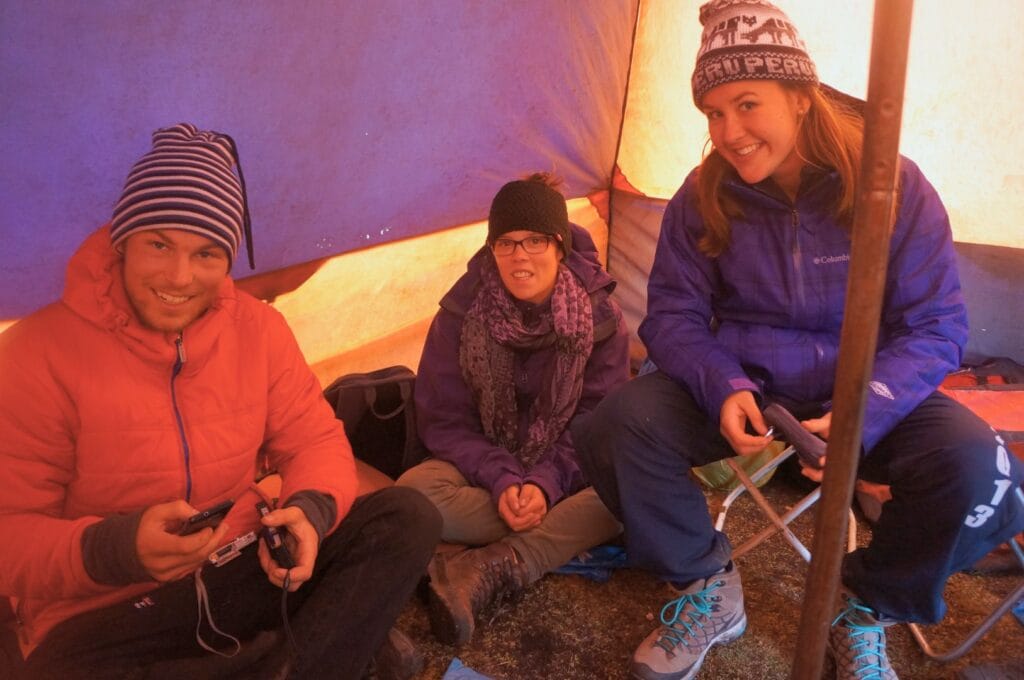 Camping with our trekking companions