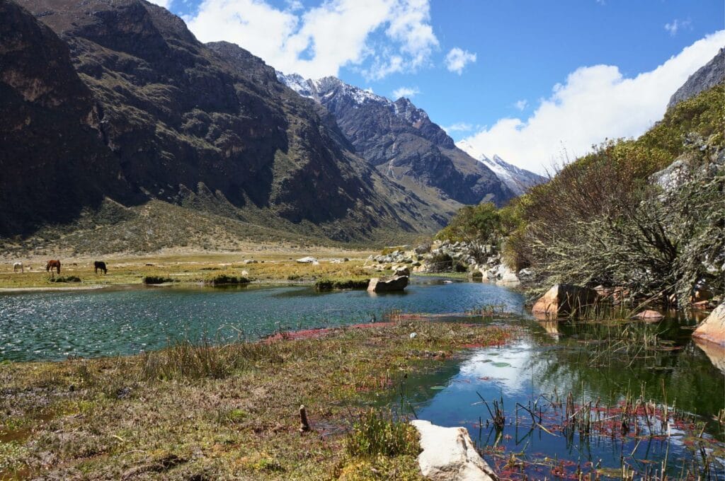 View of the massifs in Peru