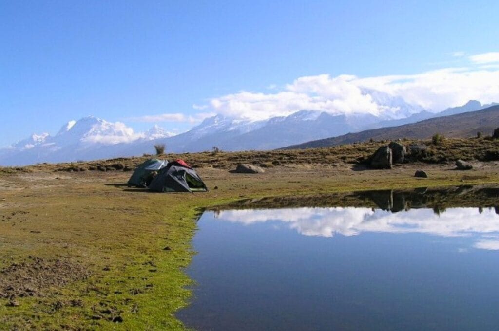 Laguna Radian, part of the 4 Lagunas loop trek from Huaraz