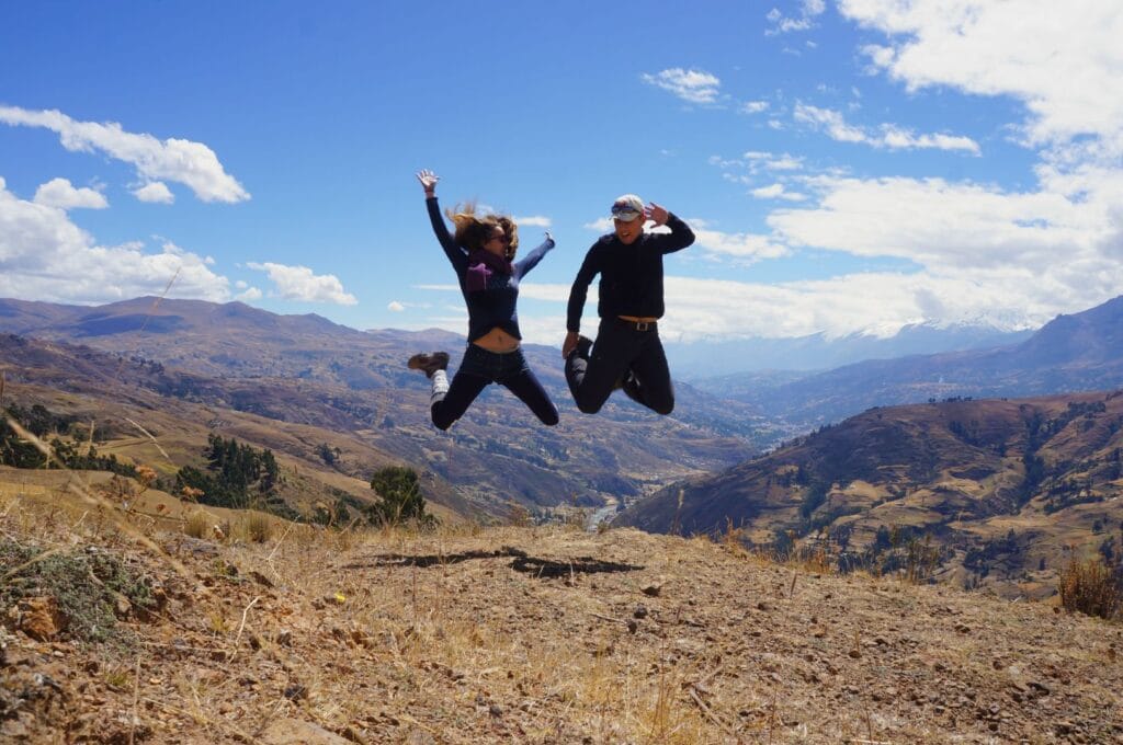 Fabienne et Benoit dans le parc national de Huascarán au Pérou
