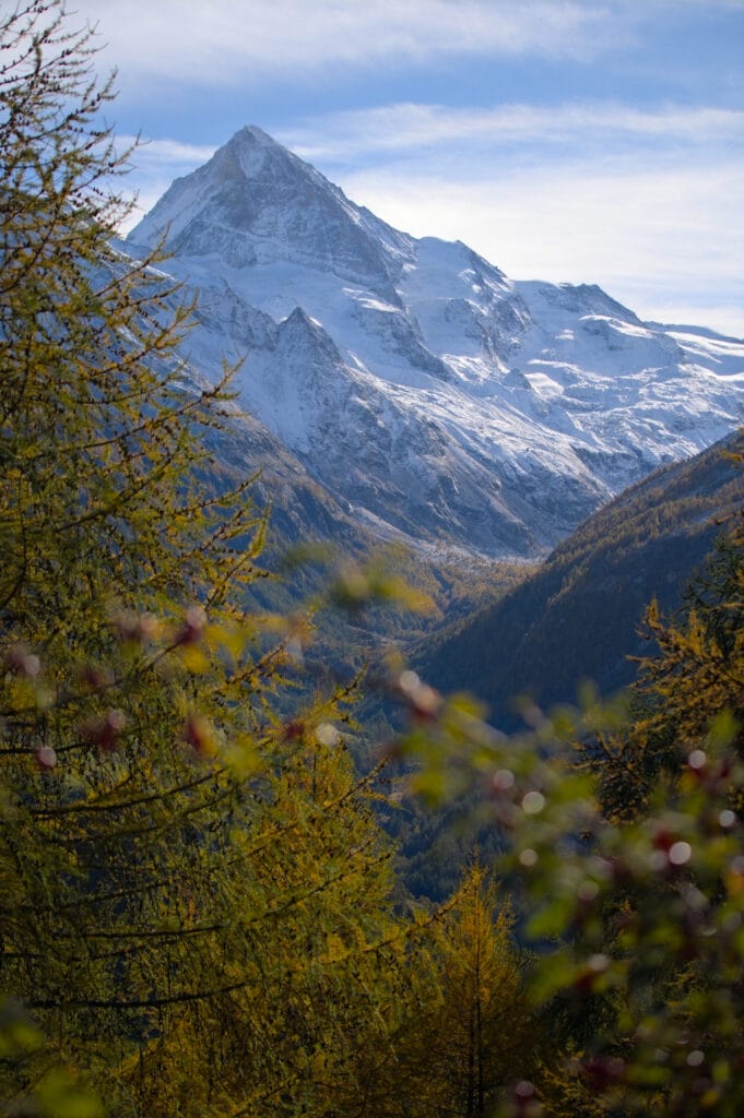 la Dent-Blanche en automne