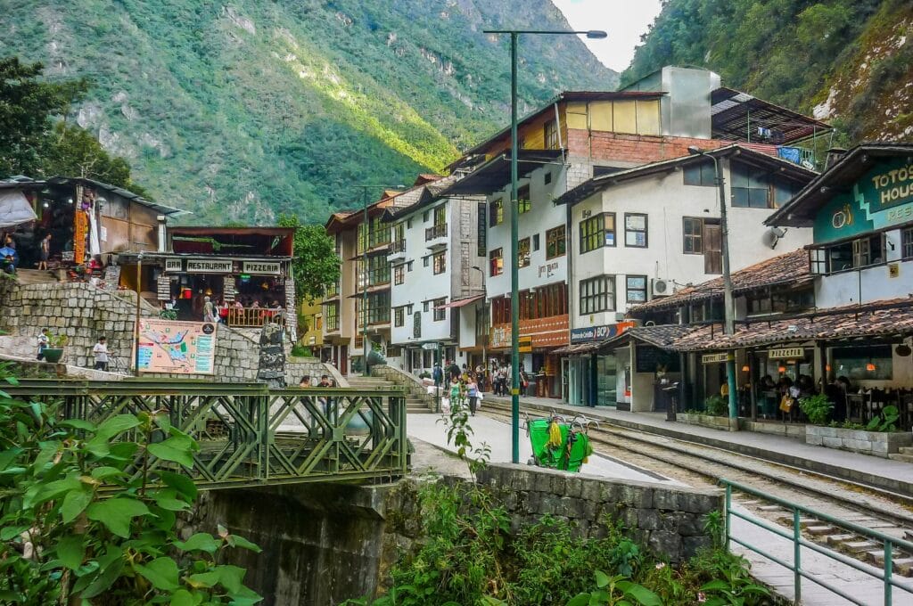 aguas Calientes station in Peru