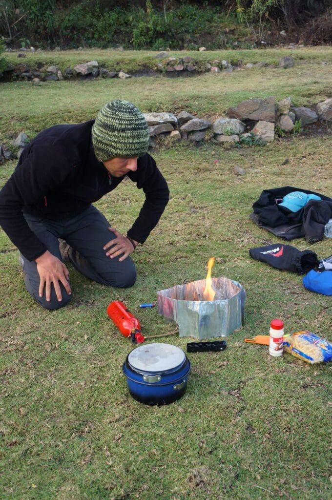 le camping sur le trek de Choquequirao