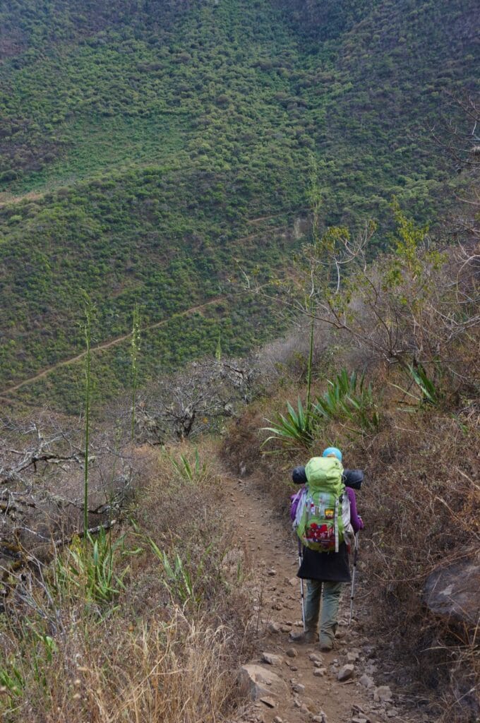 sentier de Choquequirao vers Maizal