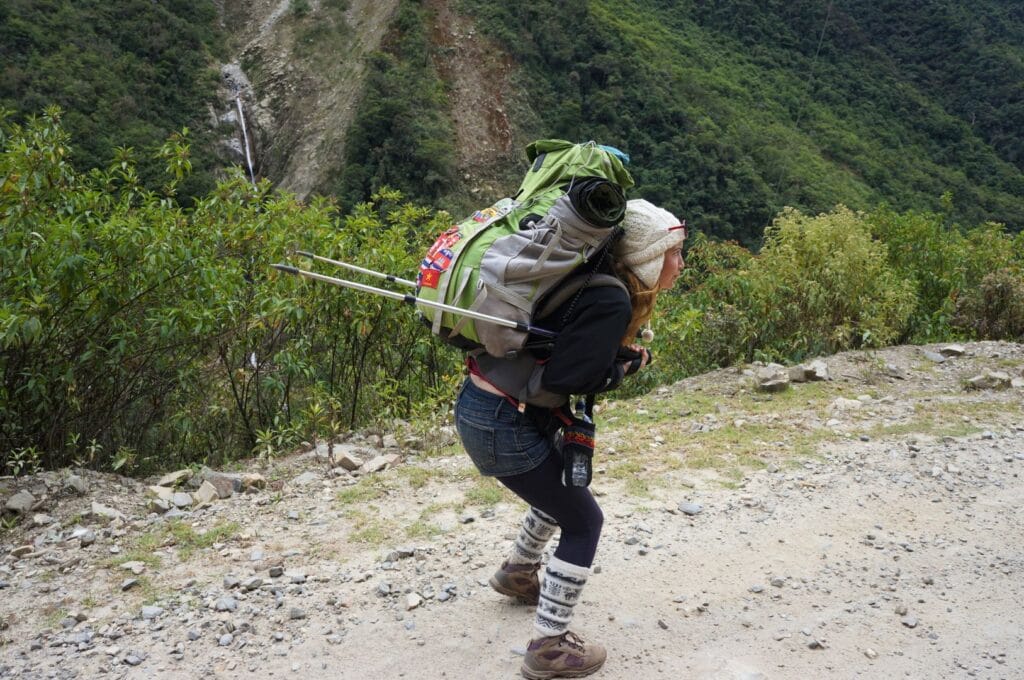 Fabienne on the Choquequirao trail