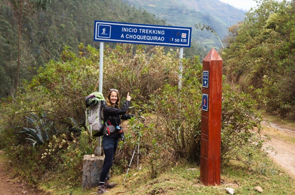 départ du trek de Choquequirao