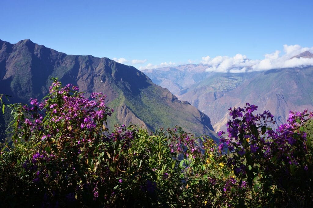 vue sur le col de Choquequirao