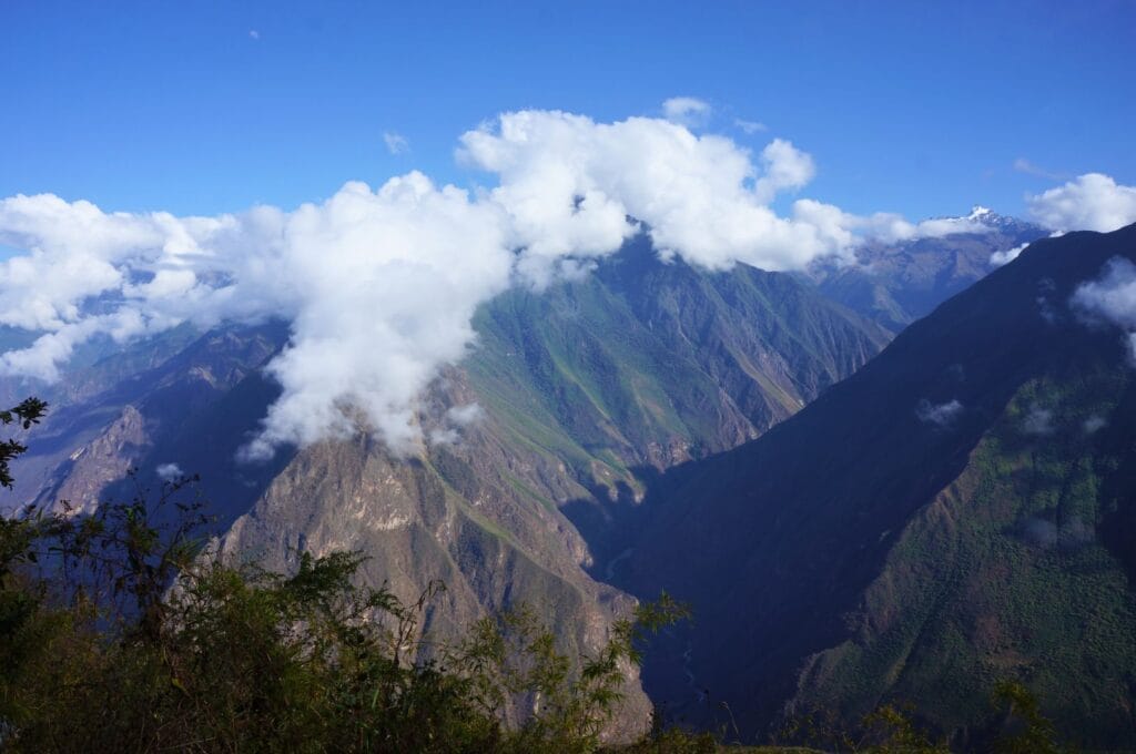 view from the Choquequirao pass