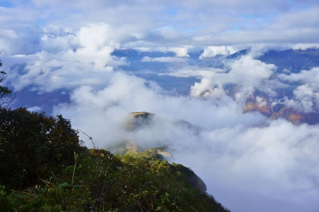 point de vue depuis le col de Choquequirao